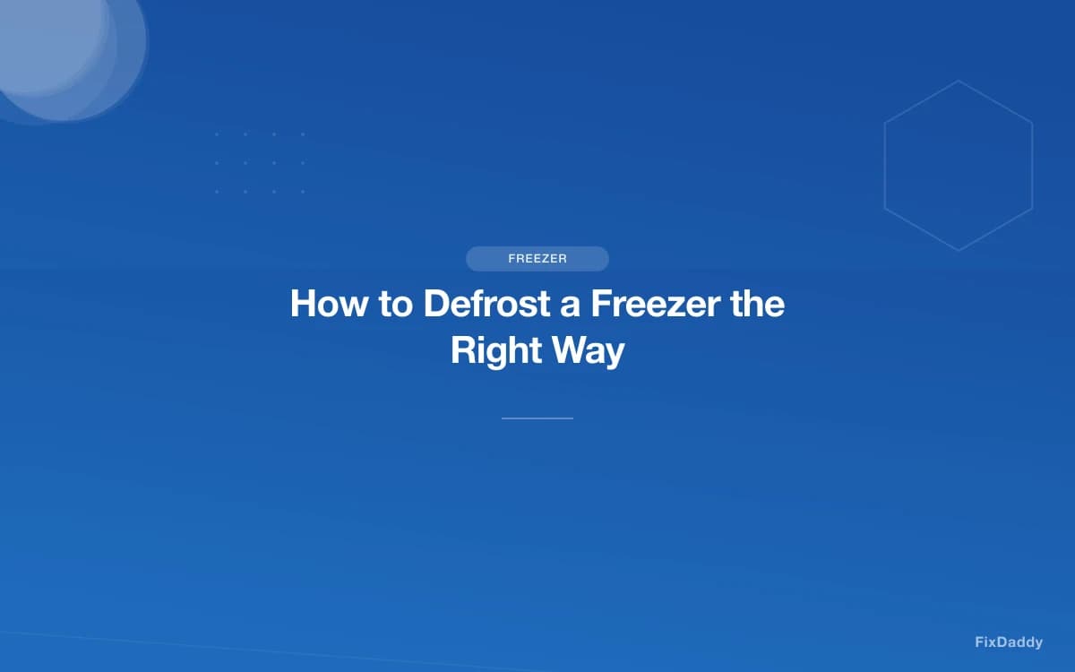How to Defrost a Freezer the Right Way