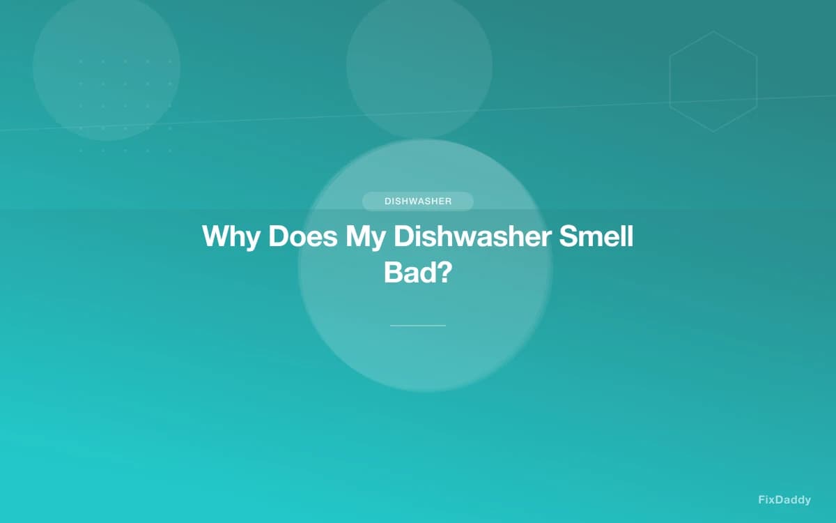 Why Does My Dishwasher Smell Bad?