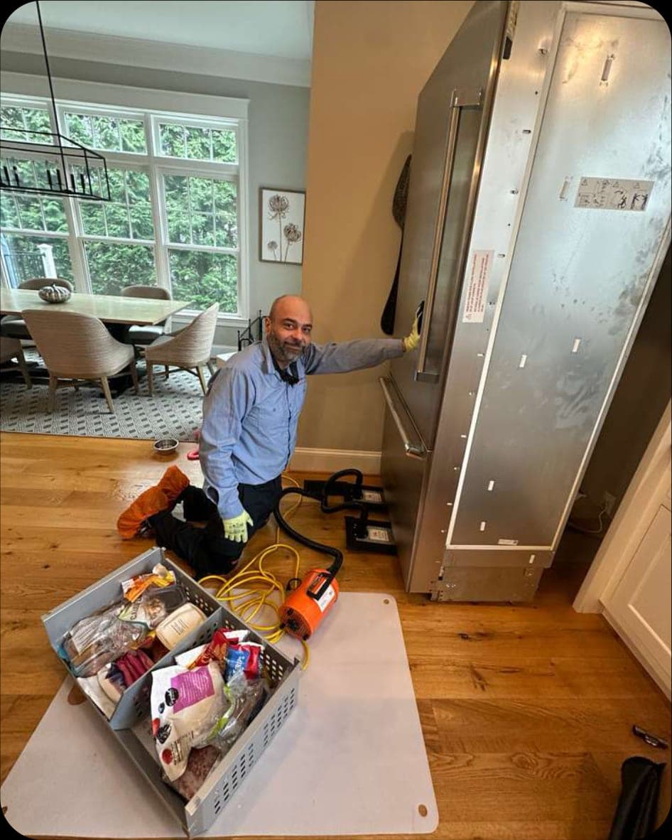 Refrigerator repair in Vienna, VA — A refrigerant issue, and performed a sealed system repair to restore full cooling performance