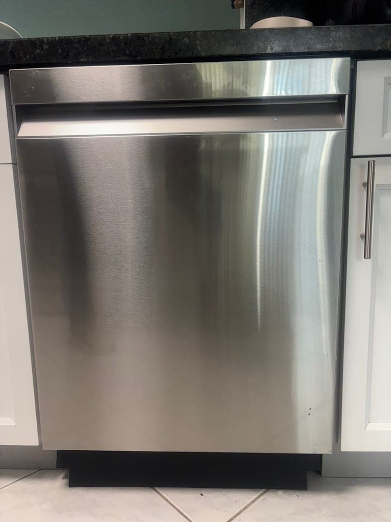Bosch dishwasher repair in Oakton, VA — Standing water left in the tub every cycle