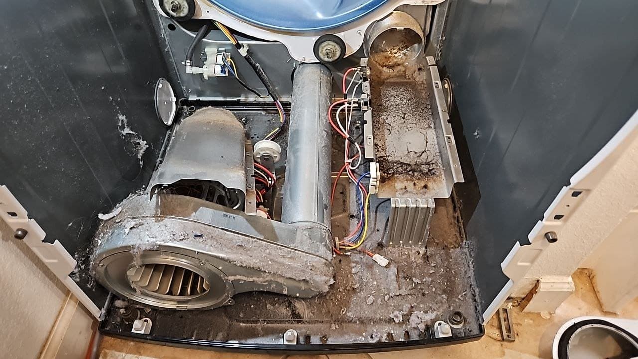 Electrolux dryer repair in Annandale, VA — Dryer overheating and shutting off