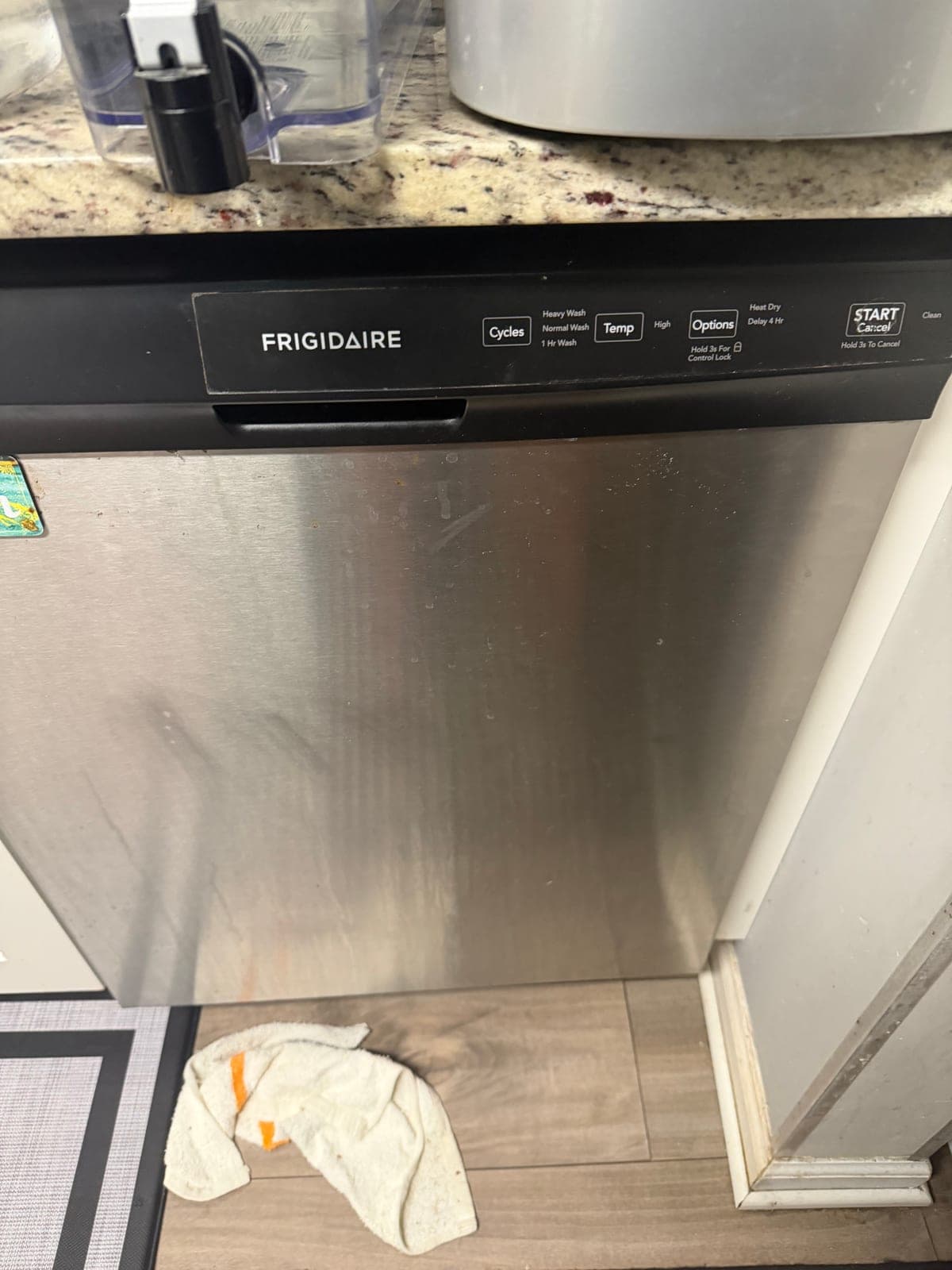 Frigidaire dishwasher repair in Arlington, VA — Not draining