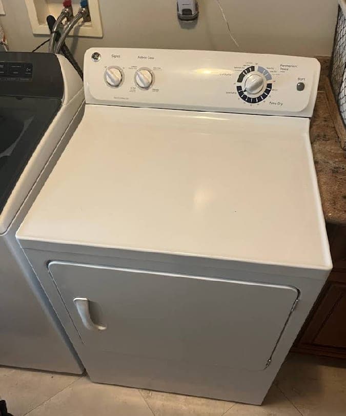 GE dryer repair in Vienna, VA — Thermal fuse blown, drum not heating at all