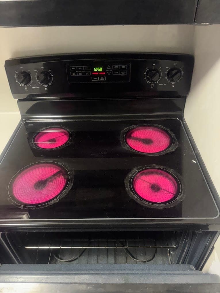 GE range repair in Great Falls, VA — Two dead surface elements and a slow preheat