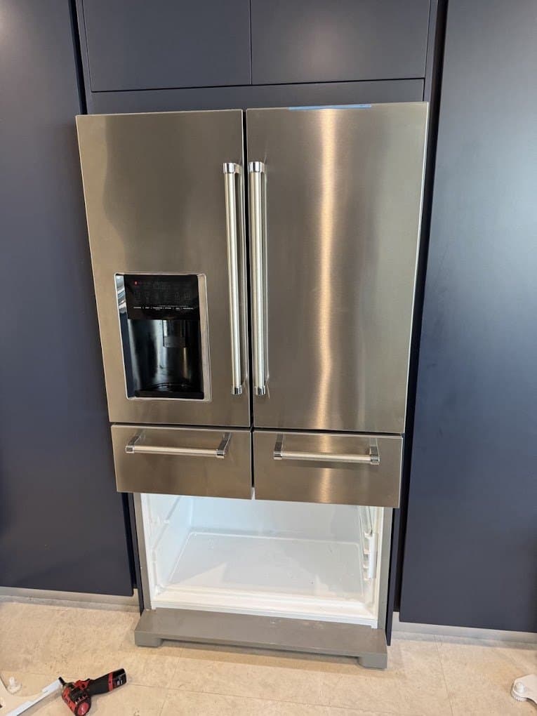 KitchenAid refrigerator repair in Arlington, VA — Freezer drawer not sealing, frost building