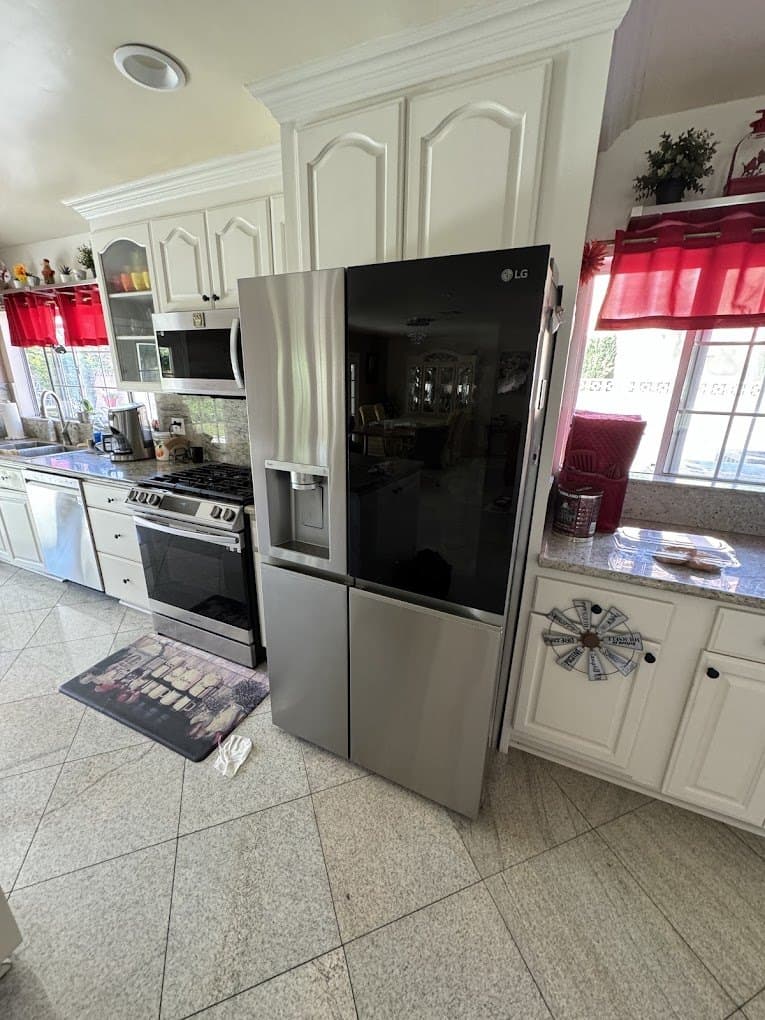 LG refrigerator repair in Manassas, VA — Fresh-food side warm, freezer cold