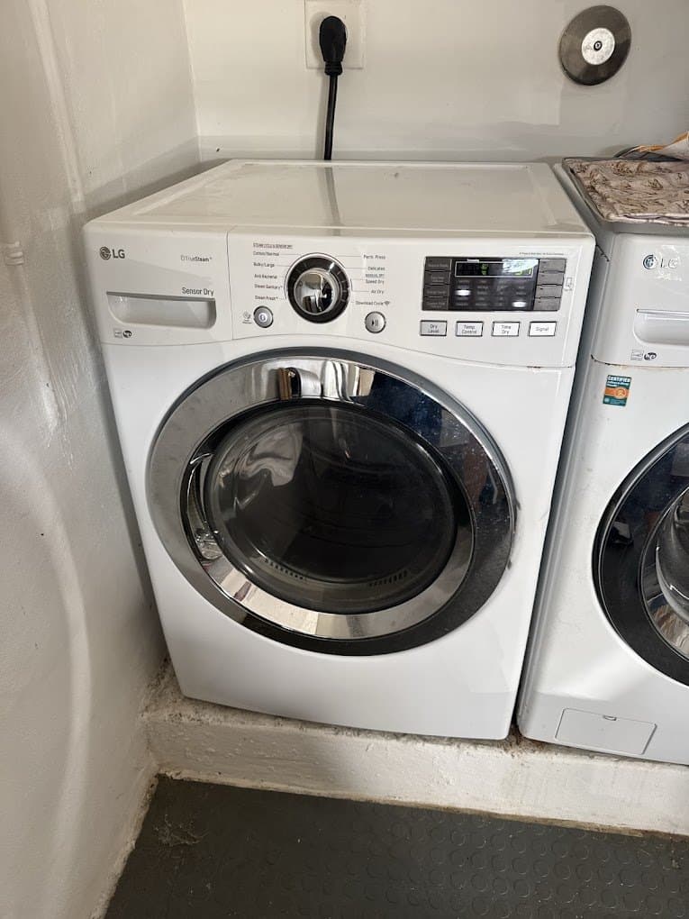 LG laundry combo repair in Rockville, MD — Washer-dryer combo taking hours to dry