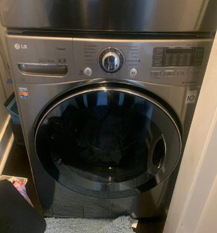 LG washer repair in Falls Church, VA — Drain pump failure and not spinning