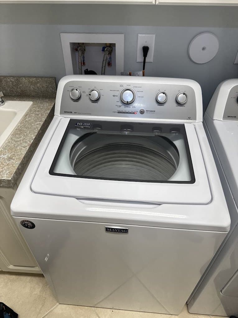 Maytag washer repair in Fairfax Station, VA — Washer filled and agitated but would not spin