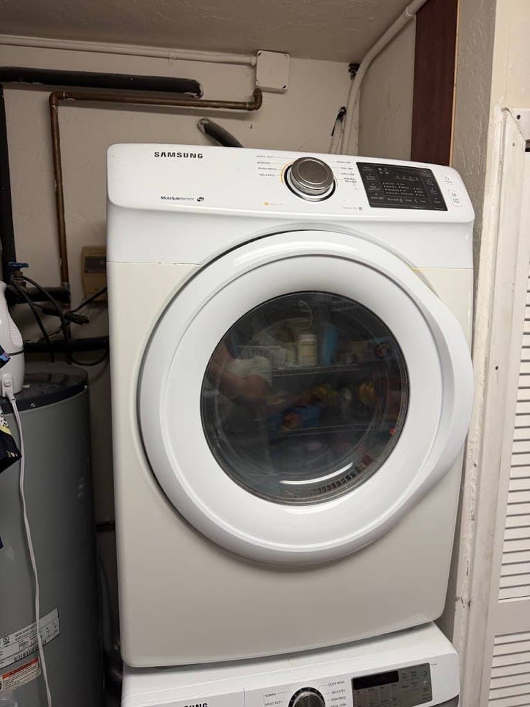 Samsung dryer repair in Silver Spring, MD — Dryer ran and tumbled but stayed cold