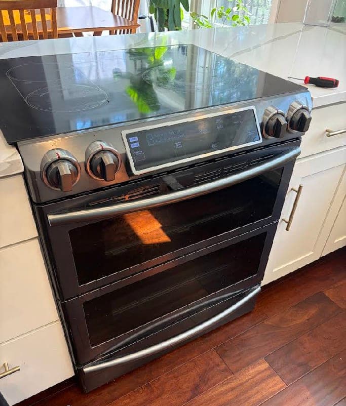 Samsung range repair in Great Falls, VA — Control board failure and lower oven not heating