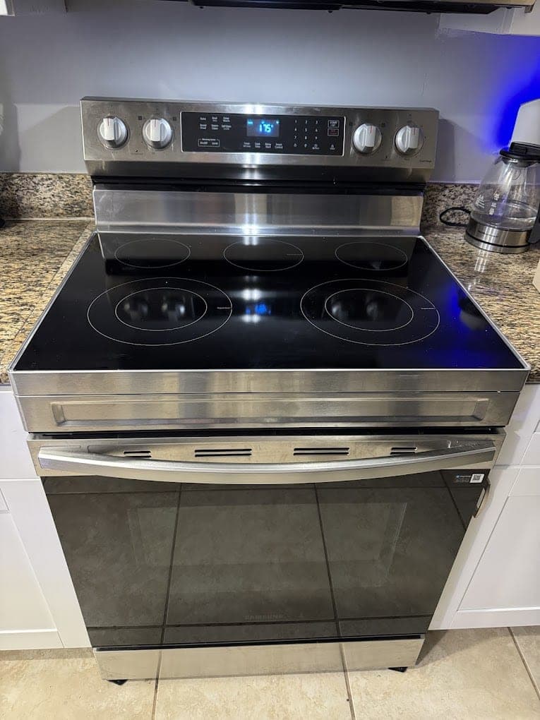 Samsung range repair in Oakton, VA — An oven running well below its set temperature