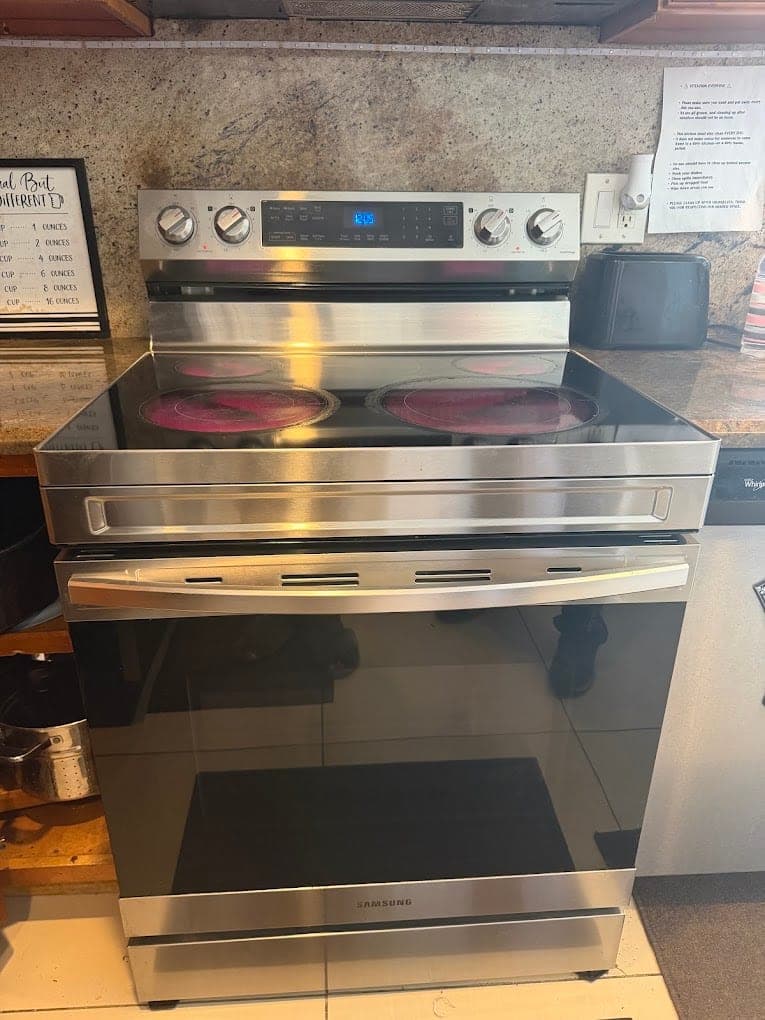 Samsung range repair in Vienna, VA — A surface element that would not heat
