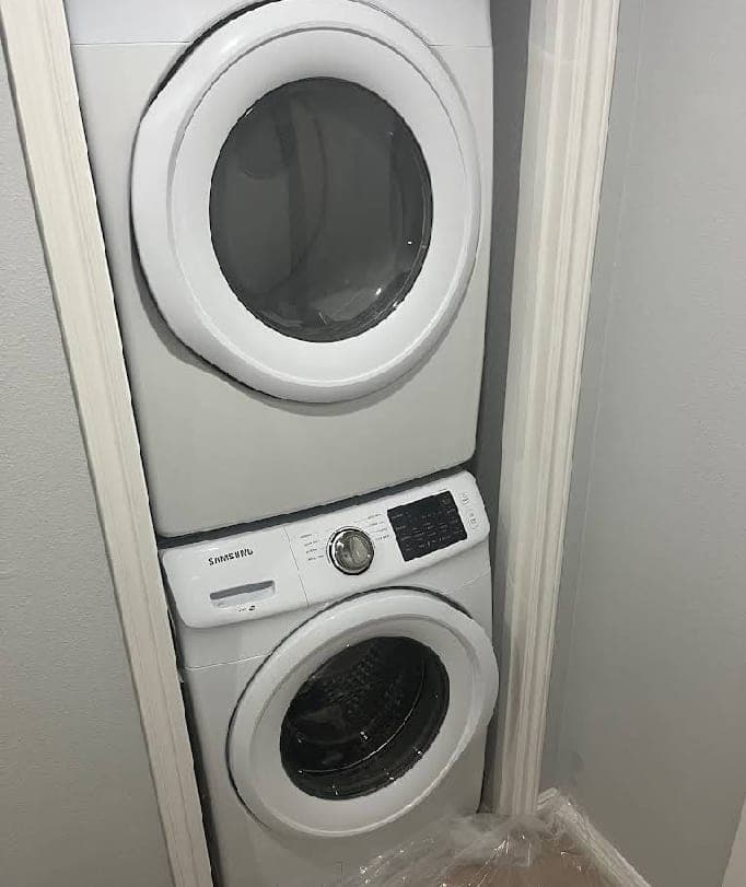 Samsung washer repair in Vienna, VA — Wouldn't spin or drain; water pooling in the drum after every cycle and a loud grinding noise on spin
