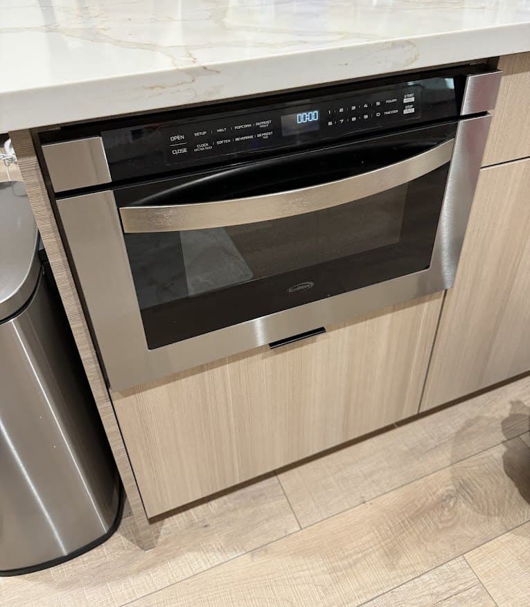 Sharp microwave repair in Burke, VA — Microwave drawer display dead