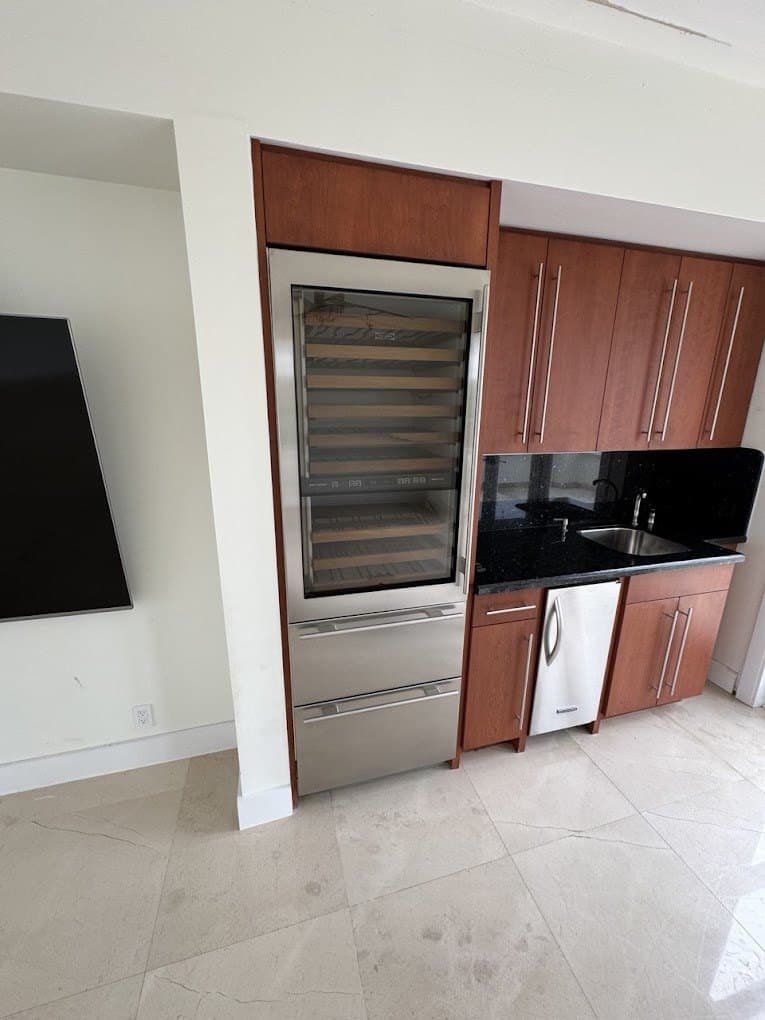 Sub-Zero wine cooler repair in Chevy Chase, MD — Wine storage column drifting warm