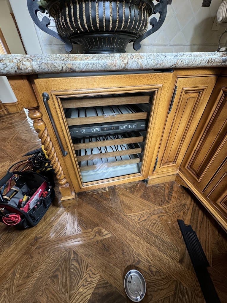 Sub-Zero wine cooler repair in Potomac, MD — Undercounter wine storage not cooling