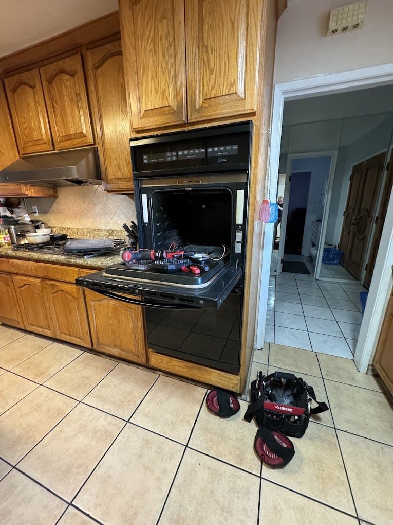 Thermador oven repair in Arlington, VA — Oven door locked after a self-clean