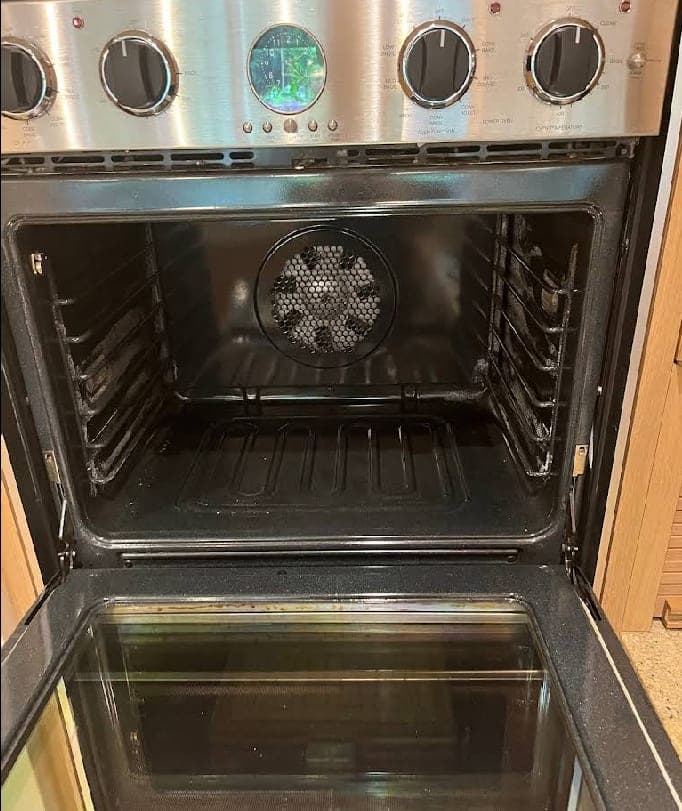 Viking range repair in Great Falls, VA — Lower oven igniter failed, lower cavity not heating while upper oven ran normally