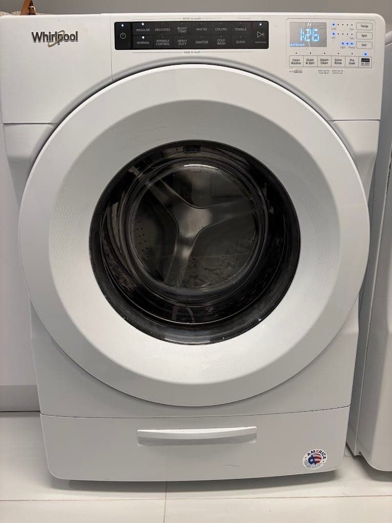 Whirlpool washer repair in Annandale, VA — A drum that filled but would not spin out